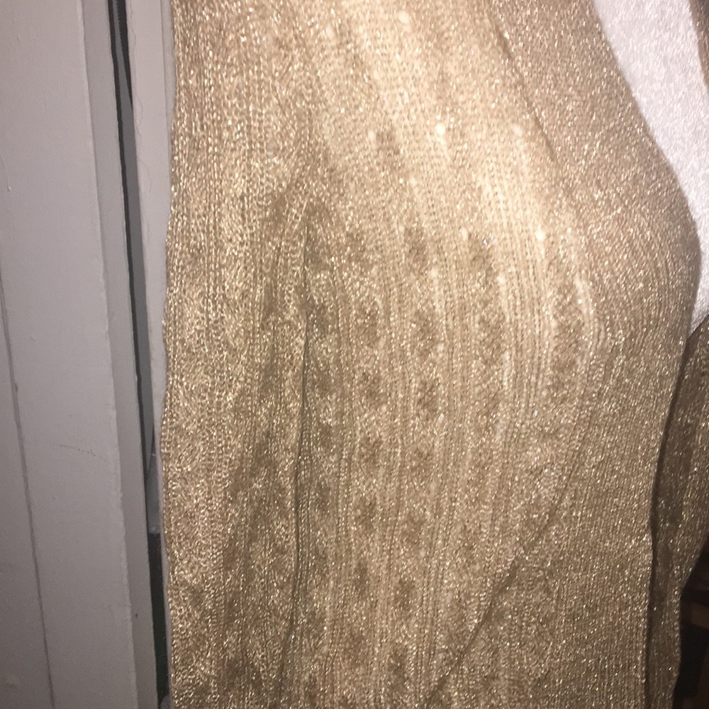 Banana Republic lurex cable knit cardigan - Picture 2 of 4